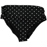 Dolce & Gabbana Black Polka Dot Swimsuit Bikini Bottom Swimwear BIK1945-4