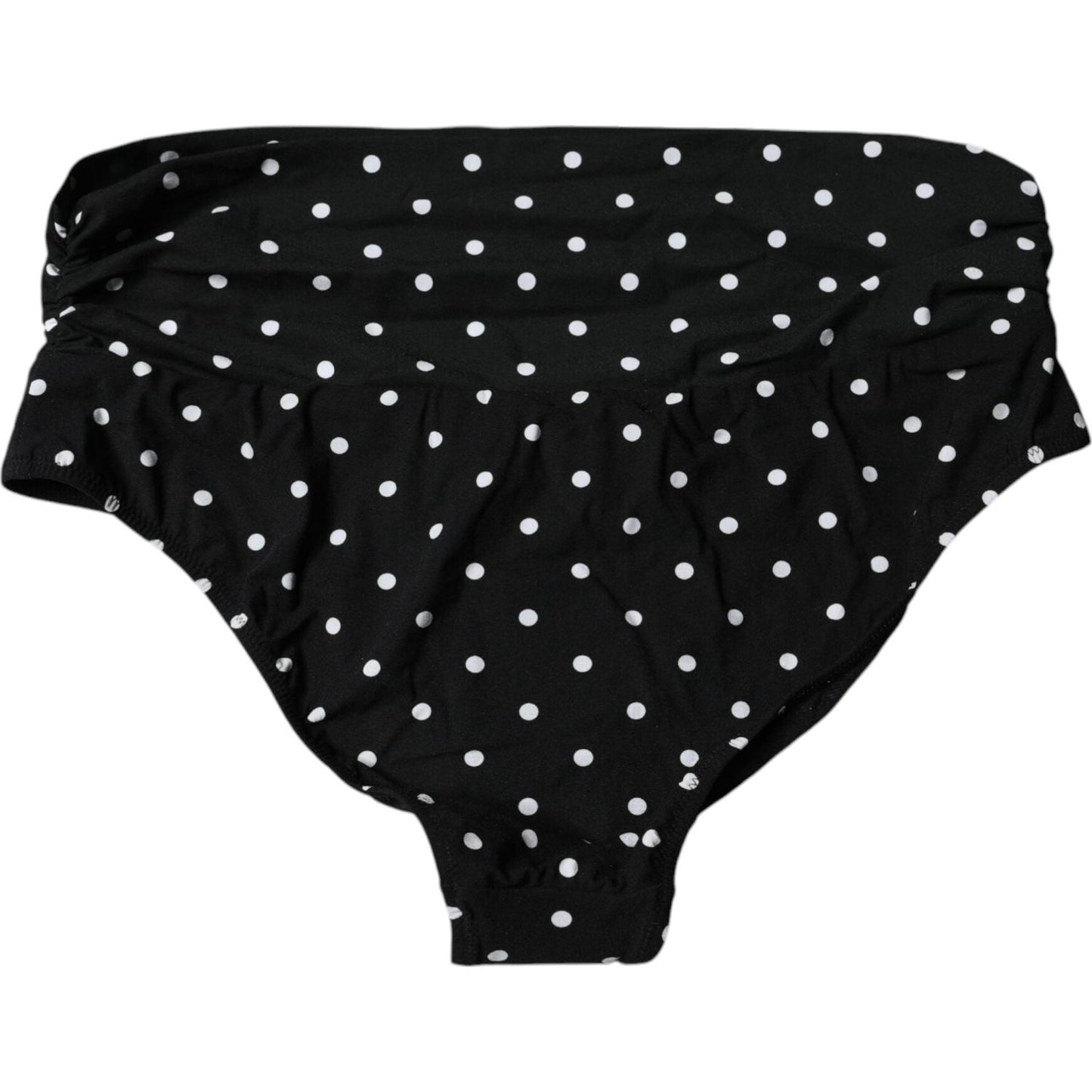 Dolce & Gabbana Black Polka Dot Swimsuit Bikini Bottom Swimwear BIK1945-4