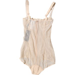 Dolce & Gabbana Beige Tulle Balconette Bra Bodysuit Underwear BIK1955-2