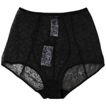 Dolce & Gabbana Black Logo Girdle High Waist Panty Underwear BIK1983-2