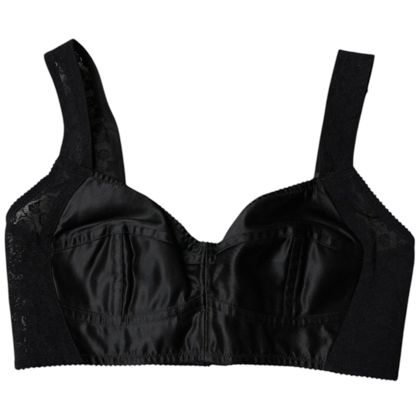 Dolce & Gabbana Black Nylon Balconcino Brassiere Underwear BIK1985-40