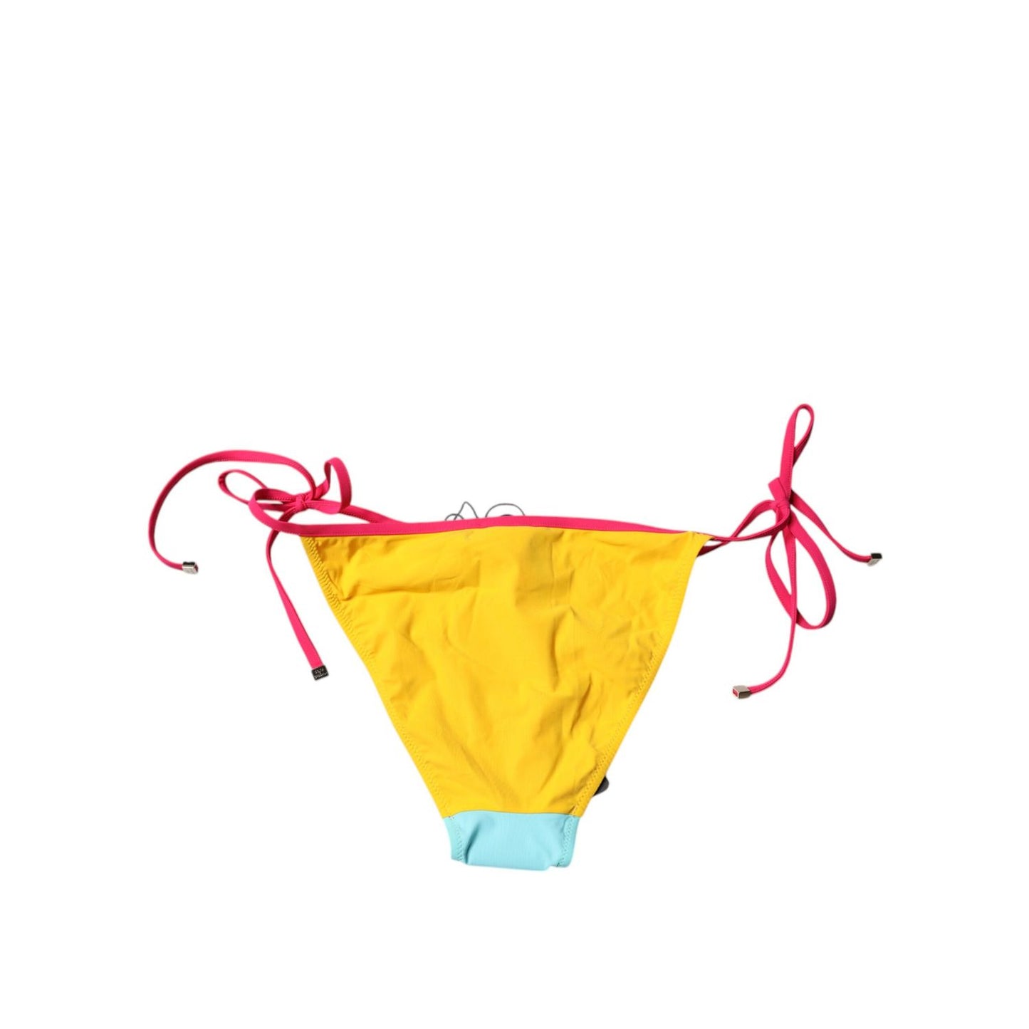 Dolce & Gabbana Multicolor Logo Swimsuit Bikini Bottom Swimwear