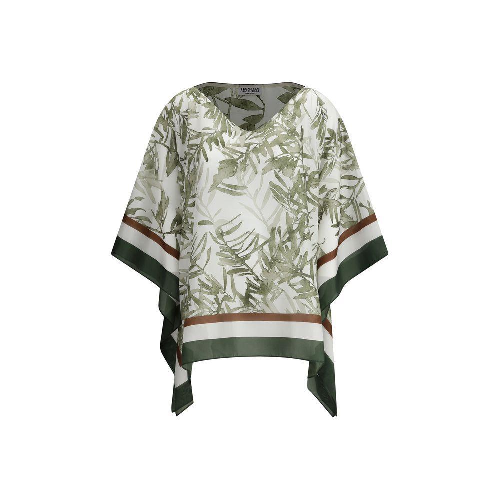 Brunello Cucinelli Silk Blouse BR-MQ992FA902C6001-XXL