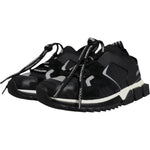 Dolce & Gabbana Black Mesh Sorrento Trekking Sneakers Shoes LA12534-38.5