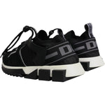 Dolce & Gabbana Black Mesh Sorrento Trekking Sneakers Shoes LA12534-38.5
