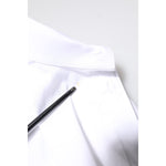 Dolce & Gabbana White GOLD Cotton Long Sleeves Men Dress Shirt TSH5945-38