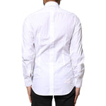 Dolce & Gabbana White GOLD Cotton Long Sleeves Men Dress Shirt TSH6297-38