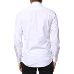 Dolce & Gabbana White Cotton Long Sleeves Formal Dress Shirt TSH86310-37
