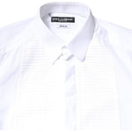 Dolce & Gabbana White GOLD Cotton Poplin Bib Men Dress Shirt TSH86510-37