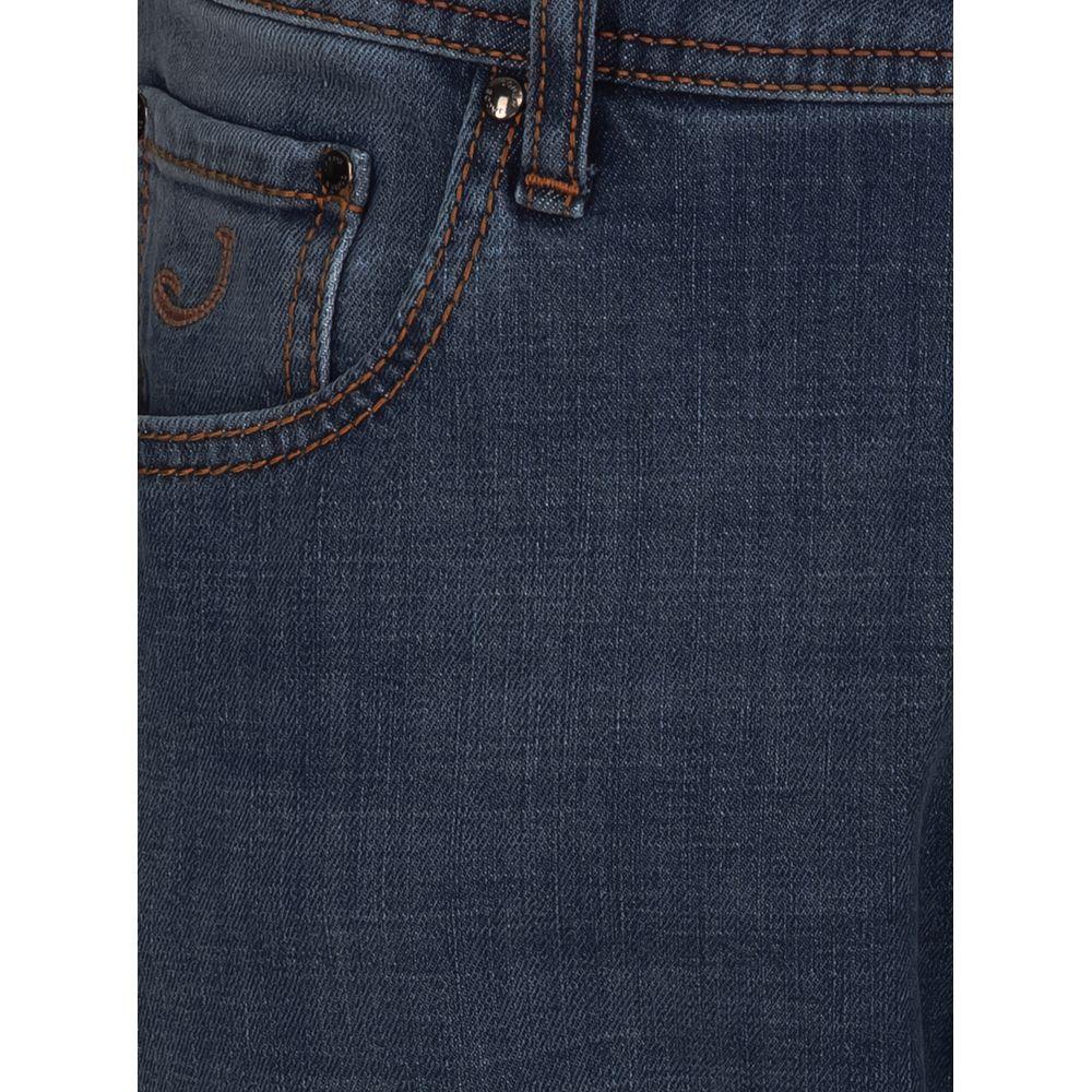 Jacob Cohen Blue Cotton Jeans & Pant JA-15050-IT40 | M