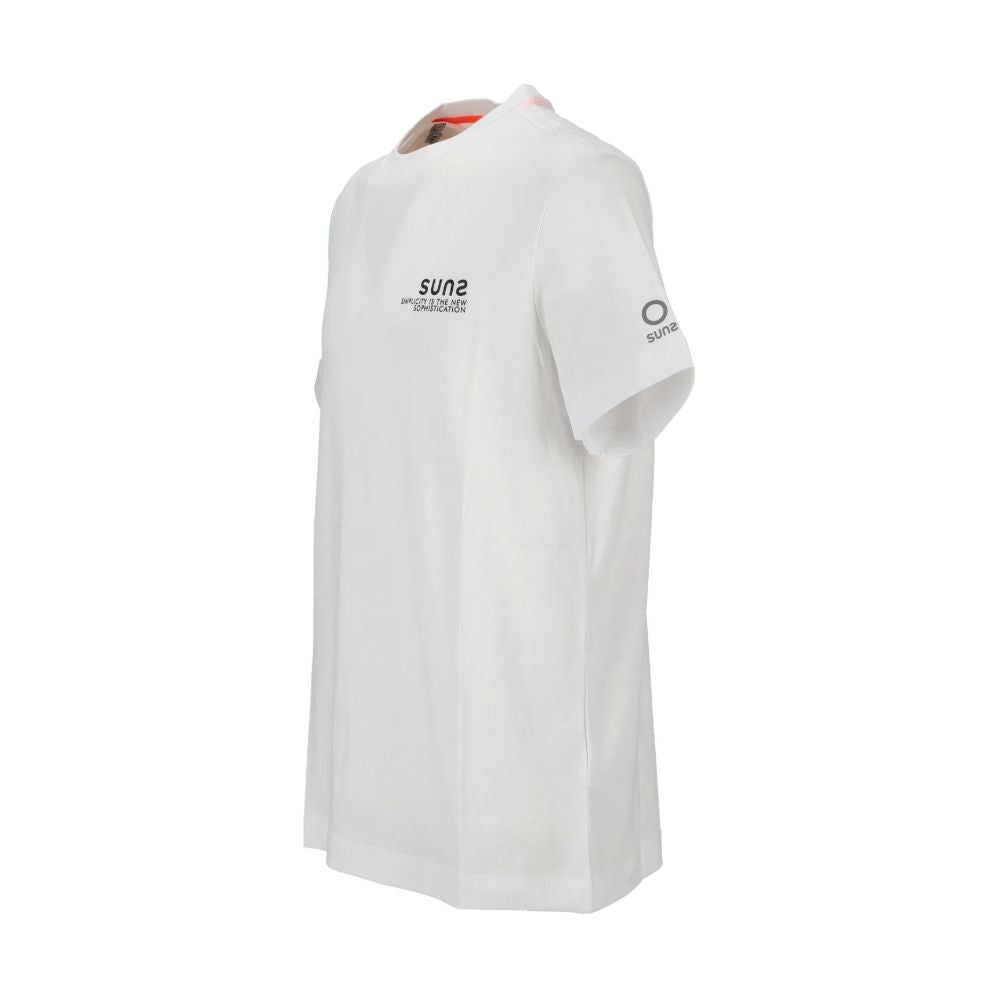 Suns White Cotton T-Shirt SU-15056-L