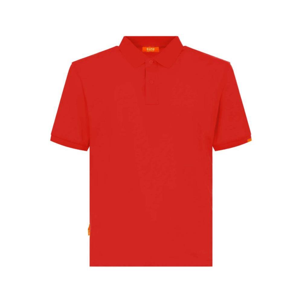 Suns Red Cotton Polo Shirt SU-15081-M