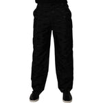 Dolce & Gabbana Black Logo Monogram Straight Pants PAN75213-48