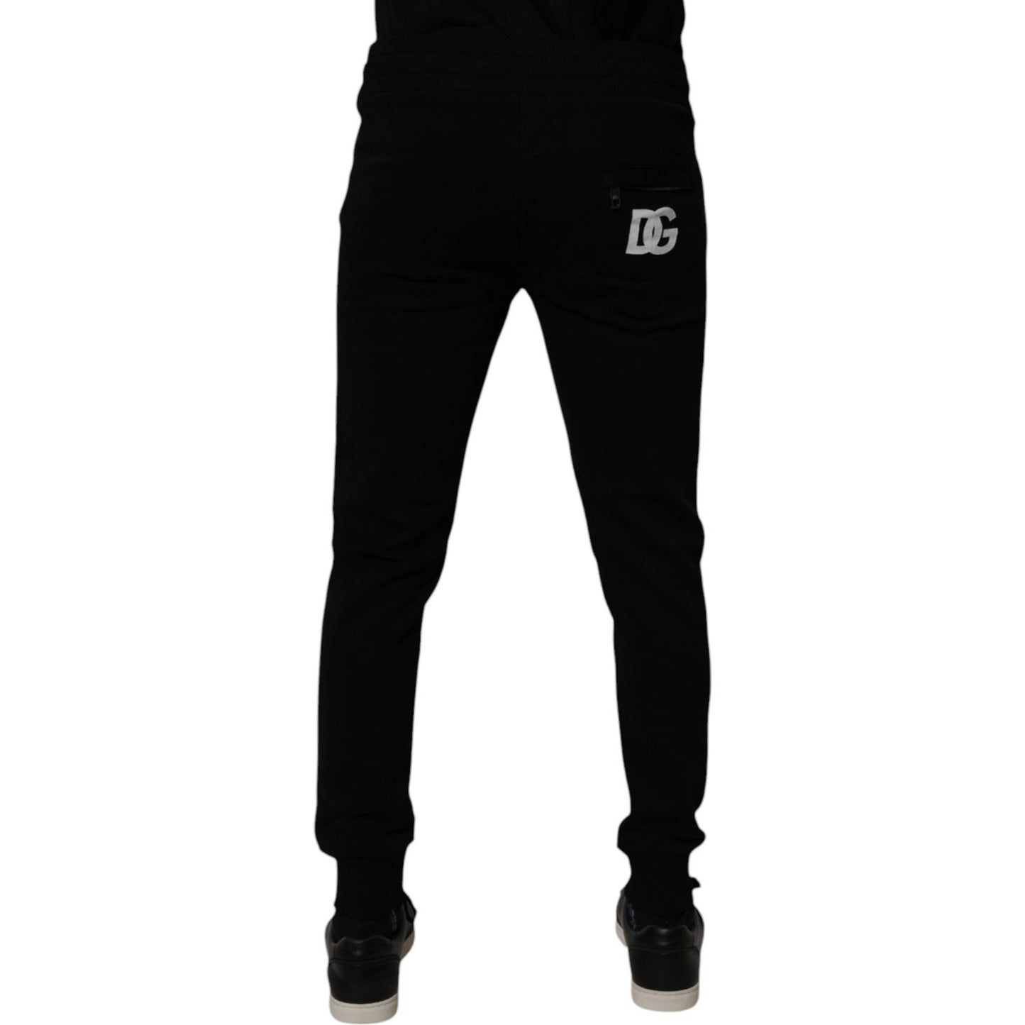 Dolce & Gabbana Black Cotton Jogger Sweatpants Pants PAN75259-44