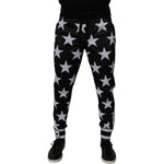 Dolce & Gabbana Black White Stars Jogger Men Sweatpants Pants PAN76010-46