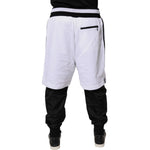 Dolce & Gabbana Black White Cotton Layered Sweatpants Pants PAN76046-50