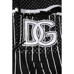 Dolce & Gabbana Black Polka Dot Stripes Cargo Jogger Sweatpants Pants PAN76048-S