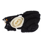 Dolce & Gabbana Diadem Headband Tiara White Rose Crystal Hair Gold SIG19569
