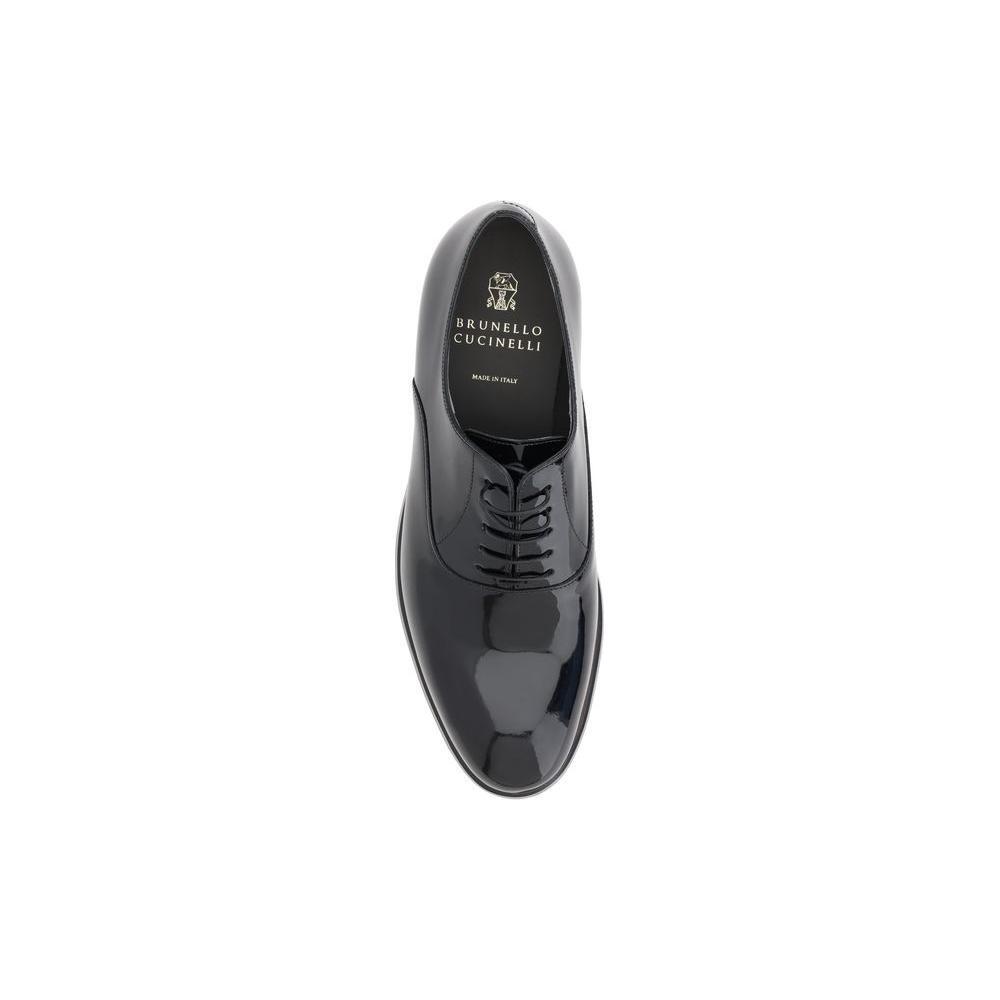 Brunello Cucinelli Patent leather Laced Shoes BR-MZUSUMC937C101-EU42/US9