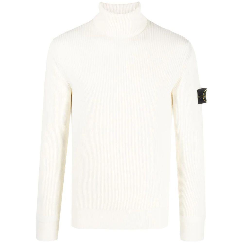 Stone Island White Wool Sweater ST-14725-S