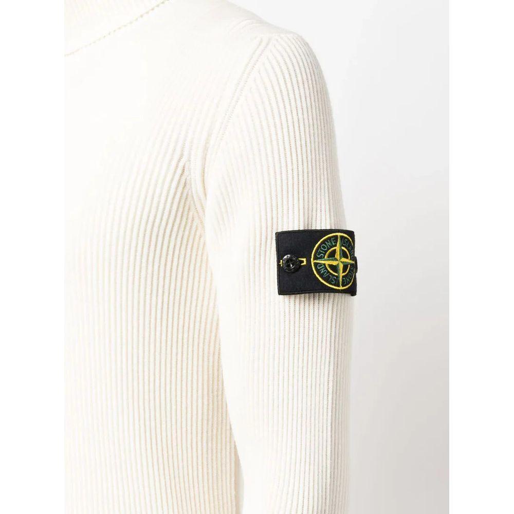 Stone Island White Wool Sweater ST-14725-S