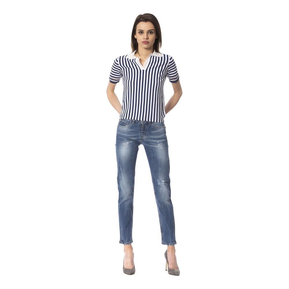 Frankie Morello Blue Other Fibres Women Jeans FR-17267-W27