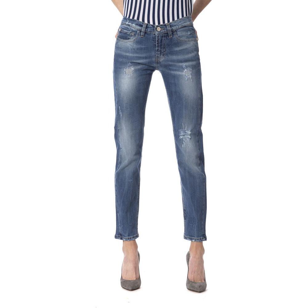 Frankie Morello Blue Other Fibres Women Jeans FR-17267-W27