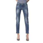 Frankie Morello Blue Other Fibres Women Jeans FR-17267-W27