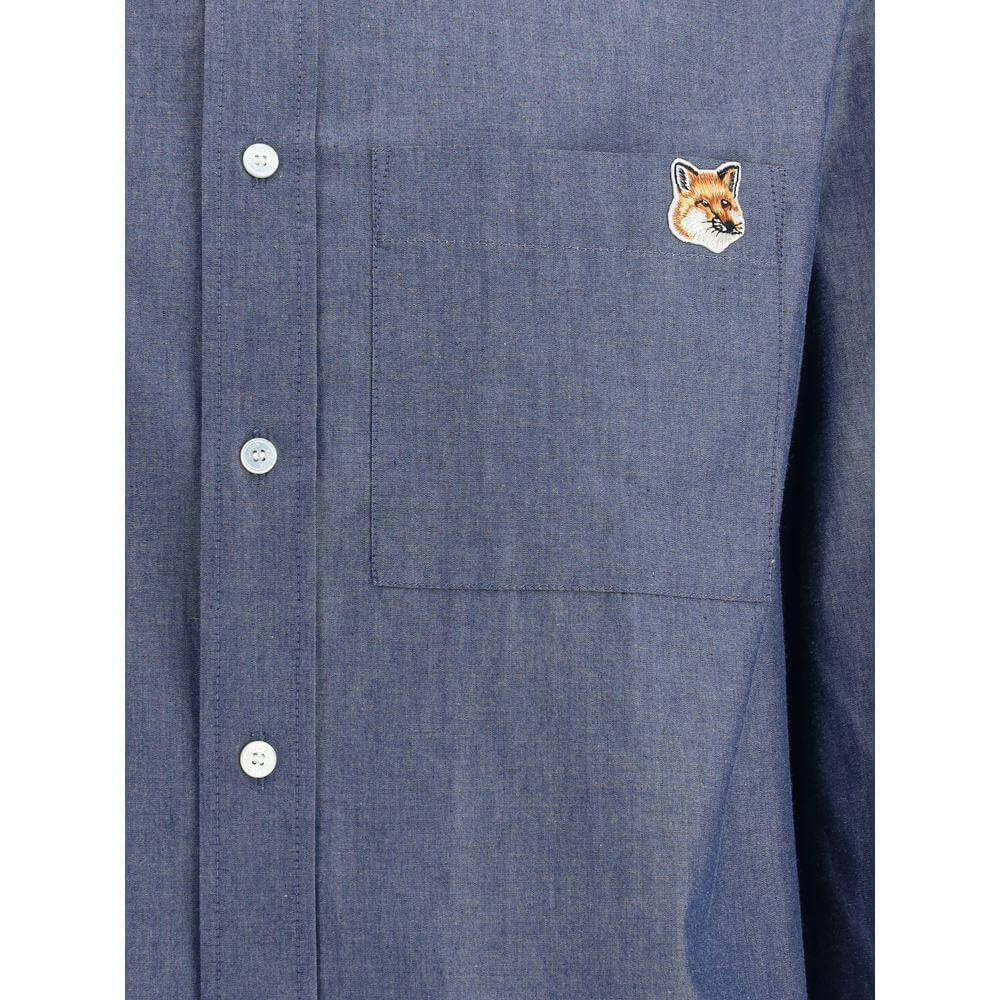 Maison Kitsuné Iconic Fox Shirt MA-OM00432WC5043P470-XL