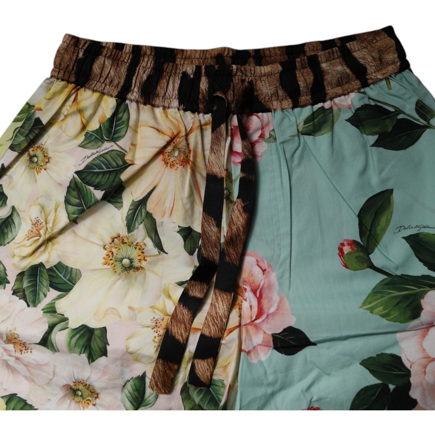 Dolce & Gabbana Multicolor Floral Print Men Bermuda Shorts