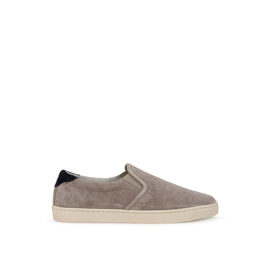 Brunello Cucinelli Beige Leather Sneaker