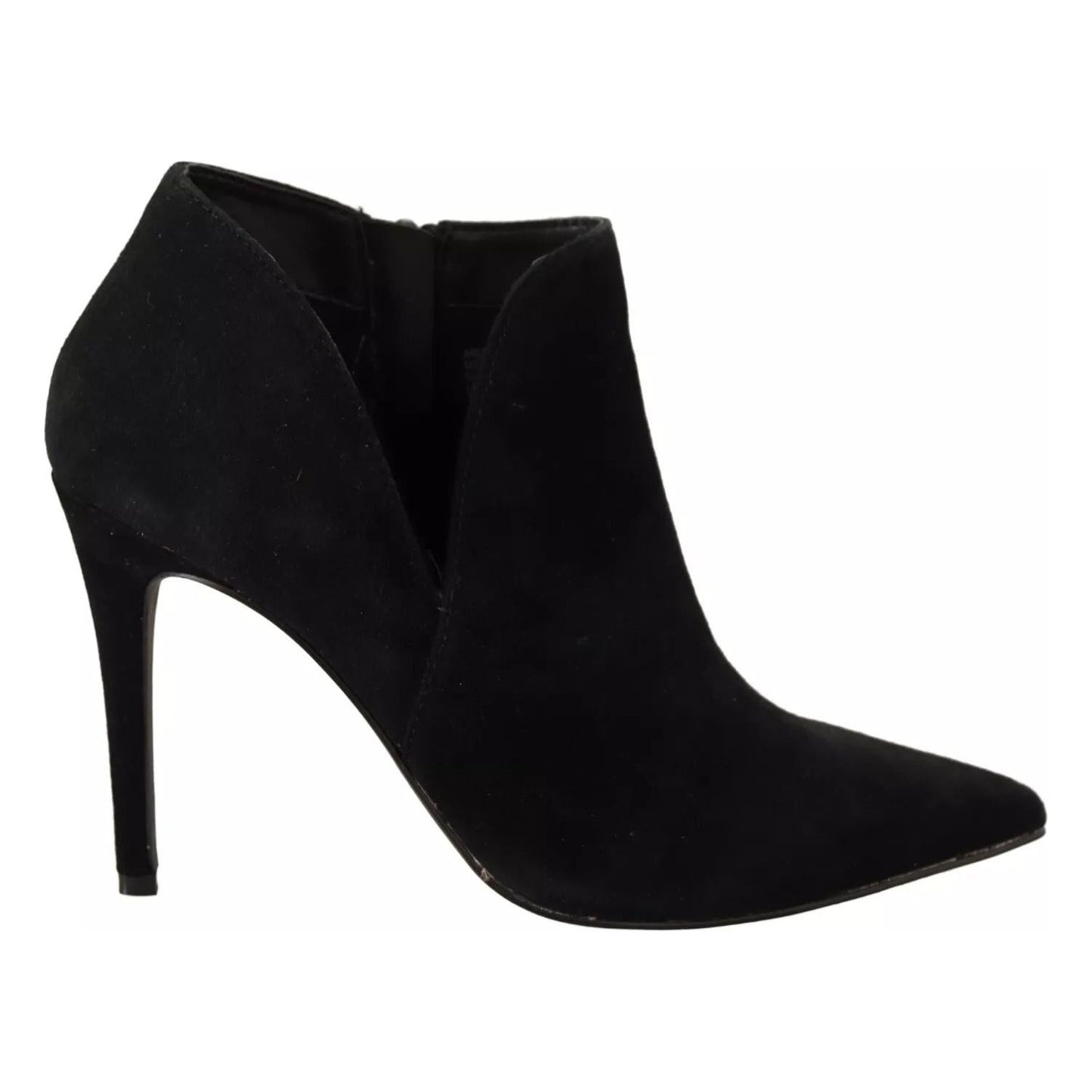 Steve Madden Black Suede Leather Stiletto Heels Boots Shoes LA9429-37