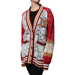 Dolce & Gabbana Multicolor Floral Lace Cardigan Sweater JKT41389-36