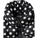Dolce & Gabbana Black White Polka Dot Full Zip Puffer Jacket JKT41391-36