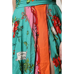 Dolce & Gabbana Multicolor Printed Silk Sleeveless Midi Dress DR81650-38