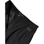 Dolce & Gabbana Black Polyester High Waist Dress Pants PAN75971-44