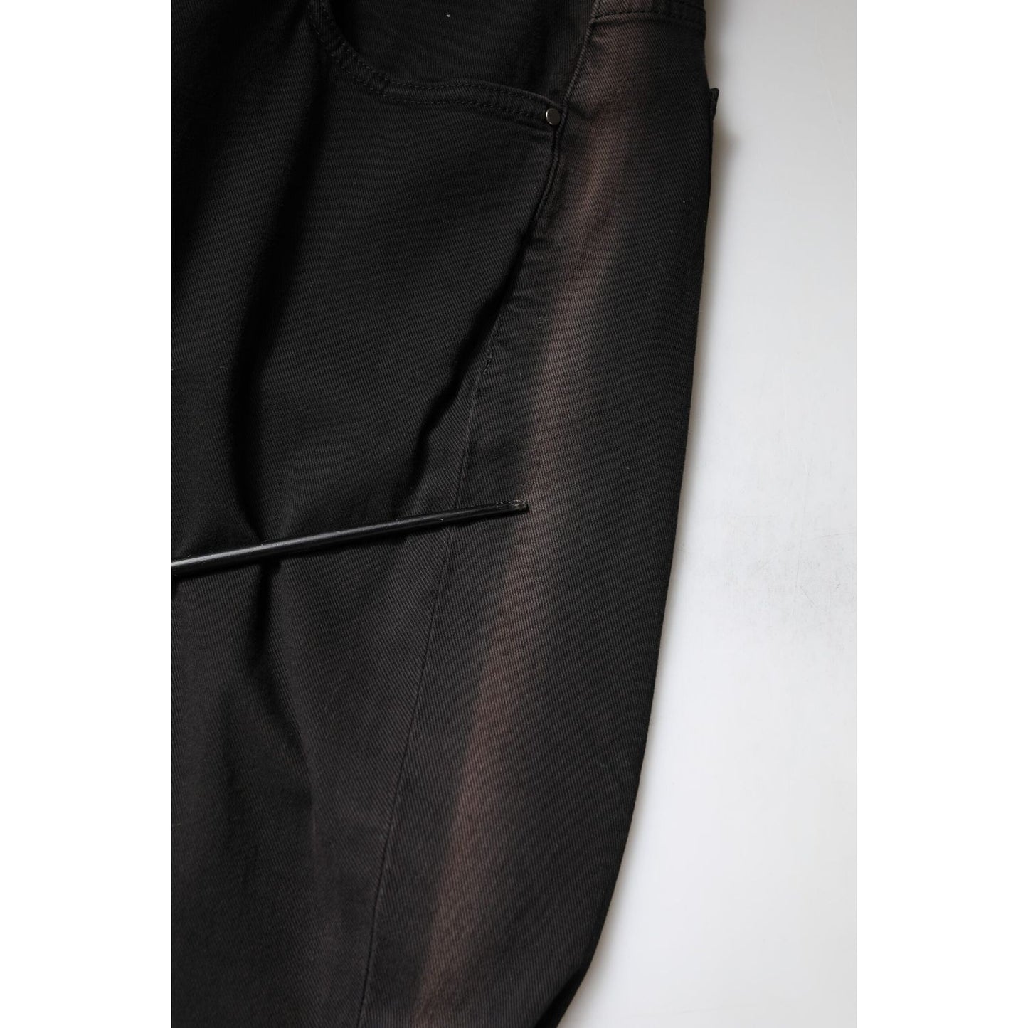 Dolce & Gabbana Black Cotton High Waist Skinny Denim Jeans PAN75973-46