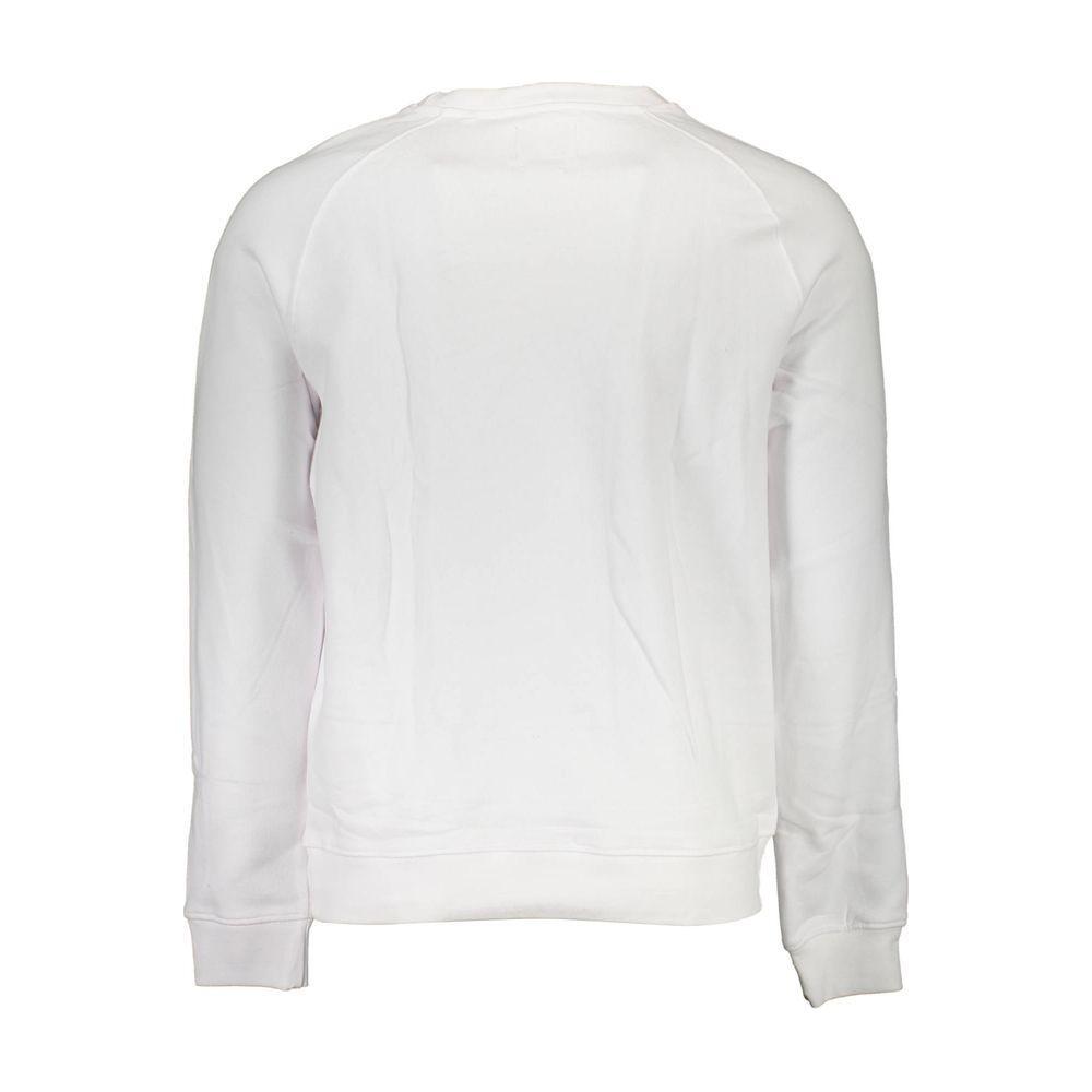 Guess Jeans White Cotton Unisex Sweatshirt GU-1012-XL