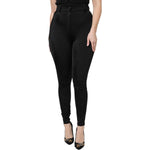 Dolce & Gabbana Black Nylon High Waist Slim Fit Pants PAN76140-46