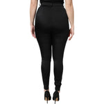 Dolce & Gabbana Black Nylon High Waist Slim Fit Pants PAN76140-46