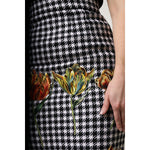 Dolce & Gabbana Multicolor Floral Print High Waist Pencil Cut Skirt SKI2084-36