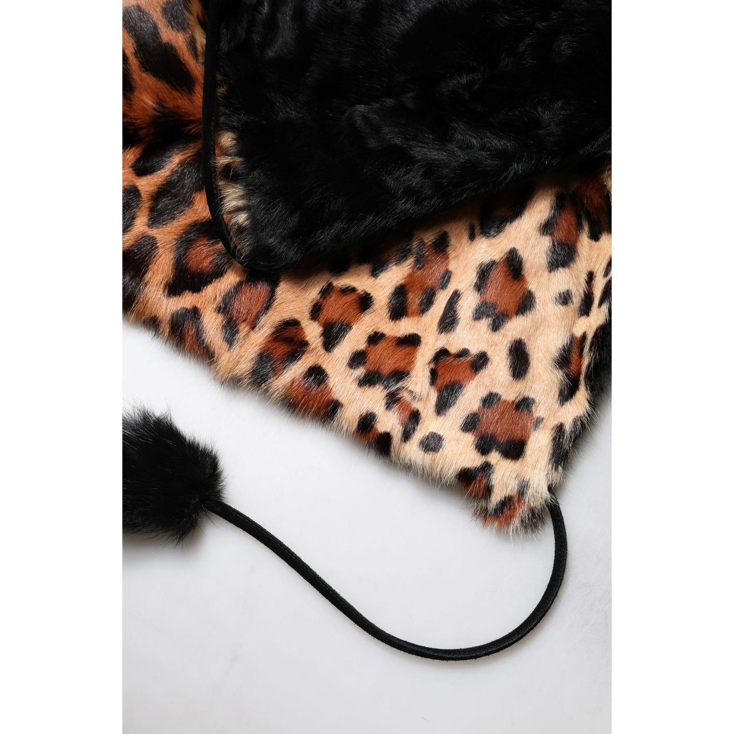 Dolce & Gabbana Black Lamb Fur Short Women Coat Jacket TSH1933-36