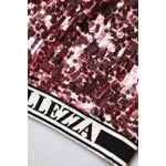 Dolce & Gabbana Pink DG Queen Sequin Pullover Sweater TSH90083-36