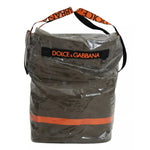 Dolce & Gabbana Green Fashion Expression Oversized Plastic Tote Bag