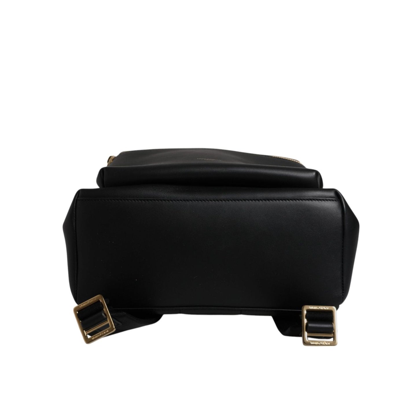 Dolce & Gabbana Black DG Leather Logo Print Travel Back Pack Bag