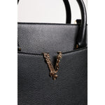 Versace Black Large Leather Top Handle Shoulder Crossbody Bag BAG4390