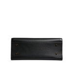Versace Black Large Leather Top Handle Shoulder Crossbody Bag BAG4390