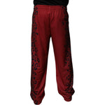 Dolce & Gabbana Red Leopard Print Polyester Men Jogger Pants PAN75017-44