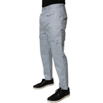 Dolce & Gabbana Light Blue Cotton Cargo Tapered Pants PAN75136-48