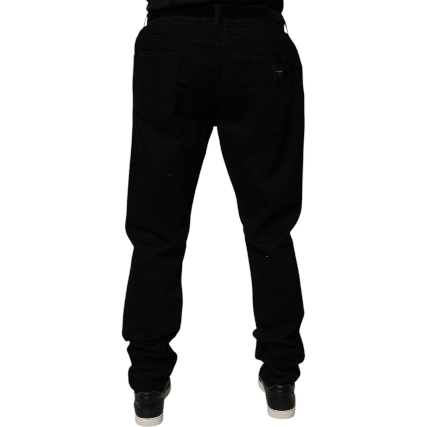Dolce & Gabbana Black Cotton Stretch Slim Fit Denim Jeans PAN75180-58